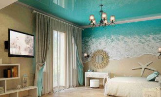 ЦВЕТНОЙ потолок